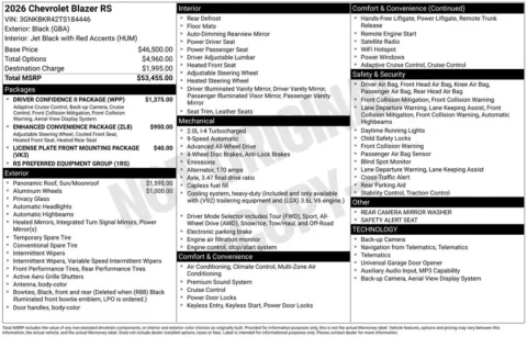 Photos of 2026 Chevrolet Blazer RS for sale in Omaha, NE at Gregg Young Chevrolet of Omaha