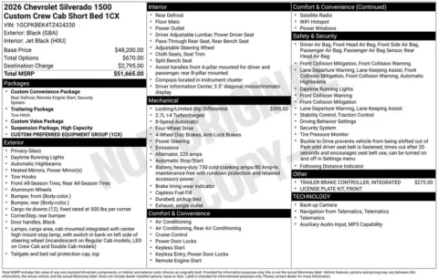 Photos of 2026 Chevrolet Silverado 1500 Custom for sale in Omaha, NE at Gregg Young Chevrolet of Omaha