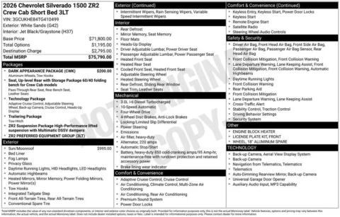 Photos of 2026 Chevrolet Silverado 1500 ZR2 for sale in Omaha, NE at Gregg Young Chevrolet of Omaha
