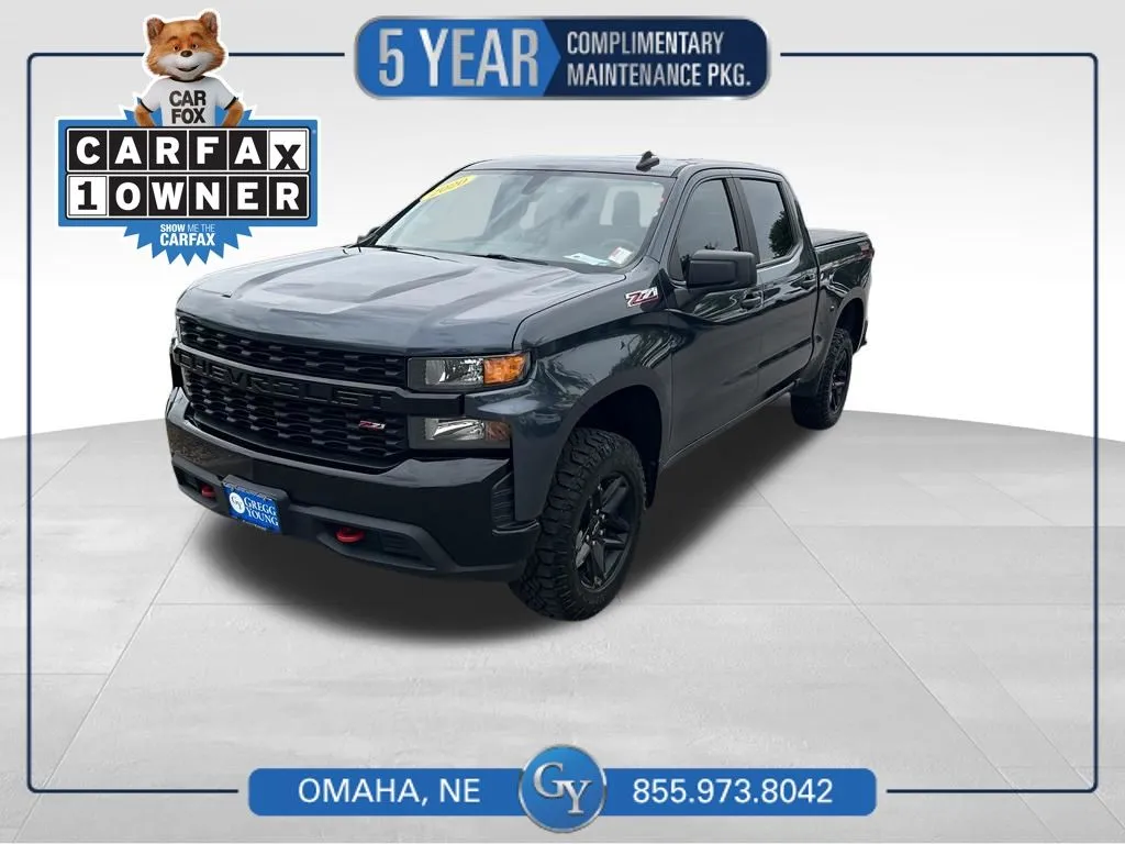 Gray 2020 Chevrolet Silverado 1500 Custom Trail Boss for sale in Omaha, NE