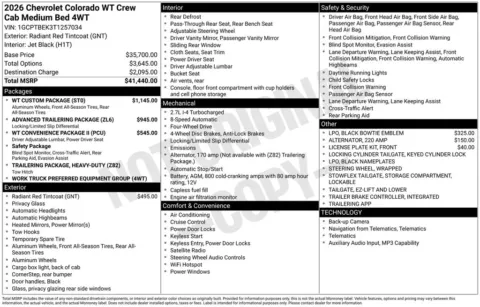 Photos of 2026 Chevrolet Colorado Work Truck for sale in Omaha, NE at Gregg Young Chevrolet of Omaha