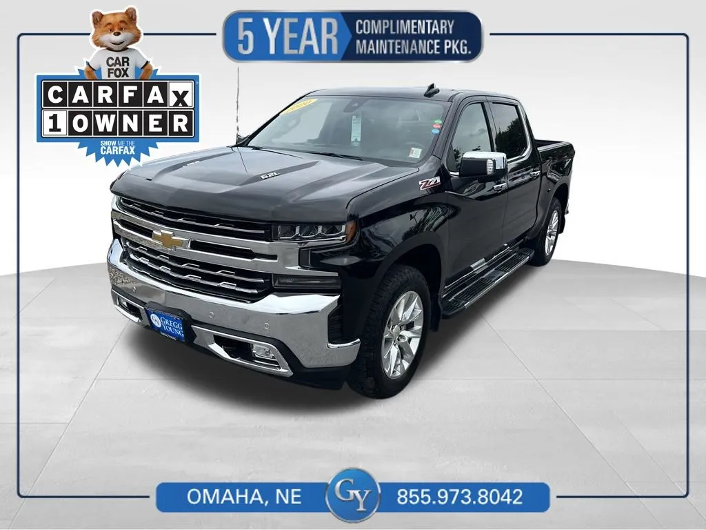 Black 2020 Chevrolet Silverado 1500 LTZ for sale in Omaha, NE