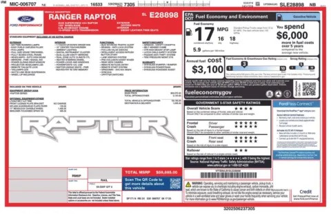 Photos of 2025 Ford Ranger Raptor for sale in Omaha, NE at Gregg Young Chevrolet of Omaha