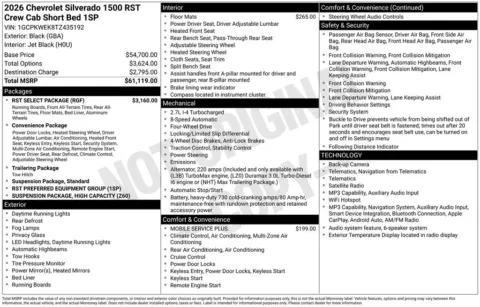 Photos of 2026 Chevrolet Silverado 1500 RST for sale in Omaha, NE at Gregg Young Chevrolet of Omaha