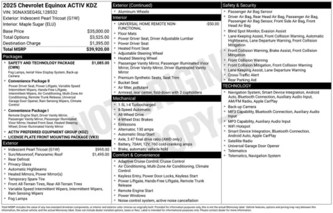 Photos of 2025 Chevrolet Equinox ACTIV for sale in Omaha, NE at Gregg Young Chevrolet of Omaha
