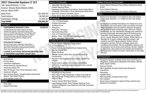 Photos of 2027 Chevrolet Equinox LT for sale in Omaha, NE at Gregg Young Chevrolet of Omaha