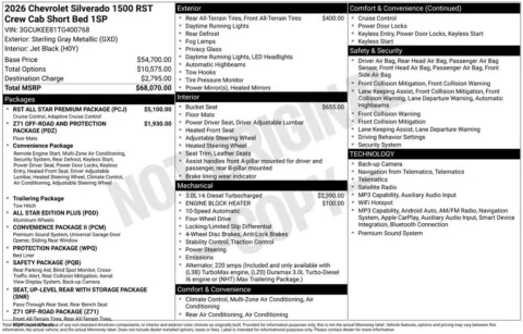 Photos of 2026 Chevrolet Silverado 1500 RST for sale in Omaha, NE at Gregg Young Chevrolet of Omaha