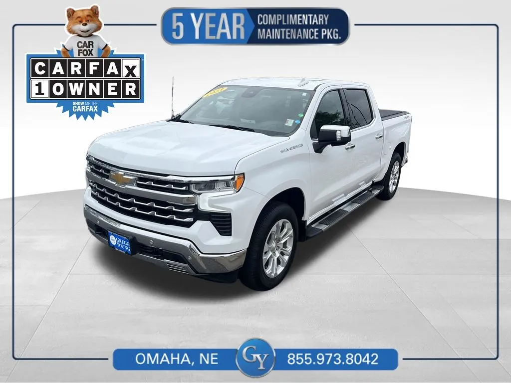 White 2023 Chevrolet Silverado 1500 LTZ for sale in Omaha, NE