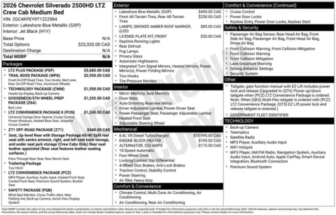Photos of 2026 Chevrolet Silverado 2500 HD LTZ for sale in Omaha, NE at Gregg Young Chevrolet of Omaha