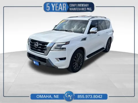White 2023 Nissan Armada Platinum for sale in Omaha, NE
