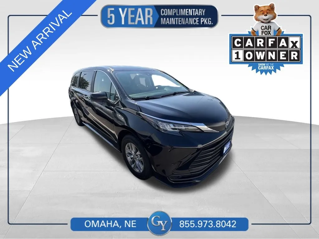 Black 2024 Toyota Sienna LE for sale in Omaha, NE