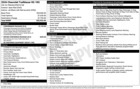 Photos of 2026 Chevrolet TrailBlazer RS for sale in Omaha, NE at Gregg Young Chevrolet of Omaha