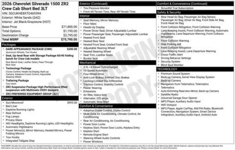 Photos of 2026 Chevrolet Silverado 1500 ZR2 for sale in Omaha, NE at Gregg Young Chevrolet of Omaha