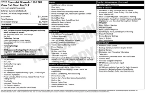 Photos of 2026 Chevrolet Silverado 1500 ZR2 for sale in Omaha, NE at Gregg Young Chevrolet of Omaha