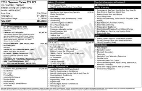 Photos of 2026 Chevrolet Tahoe Z71 for sale in Omaha, NE at Gregg Young Chevrolet of Omaha