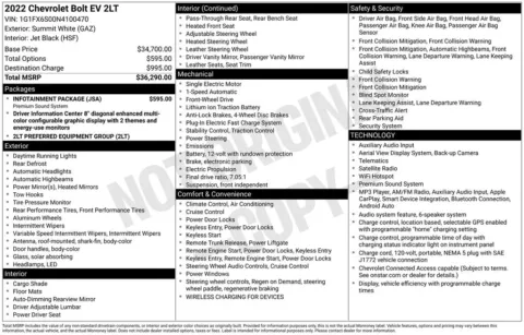 Photos of 2022 Chevrolet Bolt EV 2LT for sale in Omaha, NE at Gregg Young Chevrolet of Omaha