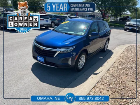 Blue 2022 Chevrolet Equinox LT for sale in Omaha, NE
