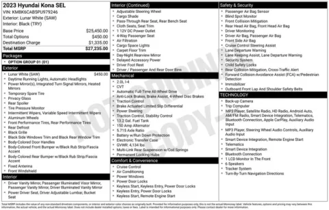 Photos of 2023 Hyundai Kona SEL for sale in Omaha, NE at Gregg Young Chevrolet of Omaha