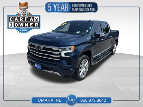Blue 2023 Chevrolet Silverado 1500 High Country for sale in Omaha, NE