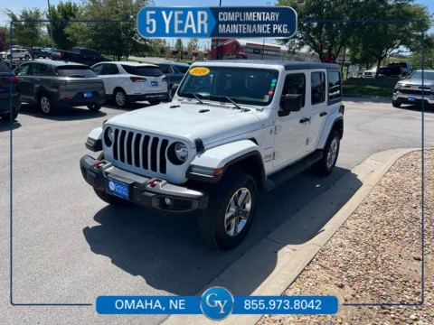 White 2019 Jeep Wrangler Unlimited Sahara for sale in Omaha, NE