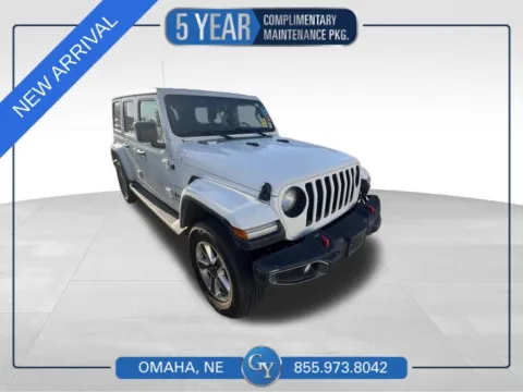 White 2019 Jeep Wrangler Unlimited Sahara for sale in Omaha, NE