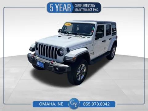 White 2019 Jeep Wrangler Unlimited Sahara for sale in Omaha, NE