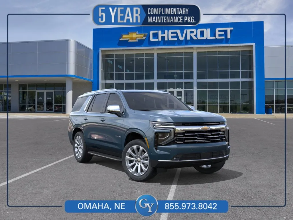 Blue 2026 Chevrolet Tahoe Premier for sale in Omaha, NE