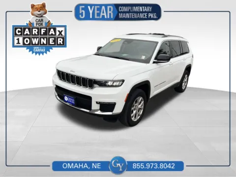White 2022 Jeep Grand Cherokee L Limited for sale in Omaha, NE