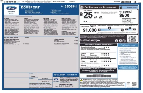 Photos of 2020 Ford EcoSport SES for sale in Omaha, NE at Gregg Young Chevrolet of Omaha