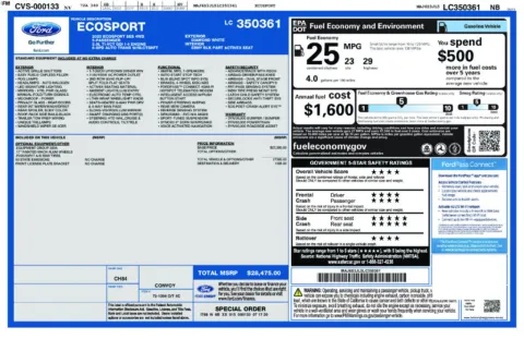 Photos of 2020 Ford EcoSport SES for sale in Omaha, NE at Gregg Young Chevrolet of Omaha
