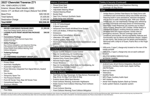 Photos of 2027 Chevrolet Traverse Z71 for sale in Omaha, NE at Gregg Young Chevrolet of Omaha