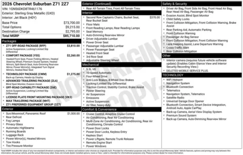 Photos of 2026 Chevrolet Suburban Z71 for sale in Omaha, NE at Gregg Young Chevrolet of Omaha