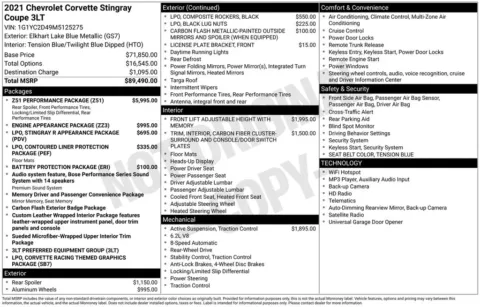 Photos of 2021 Chevrolet Corvette Stingray for sale in Omaha, NE at Gregg Young Chevrolet of Omaha