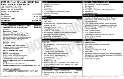 Photos of 2026 Chevrolet Silverado 1500 LT Trail Boss for sale in Omaha, NE at Gregg Young Chevrolet of Omaha