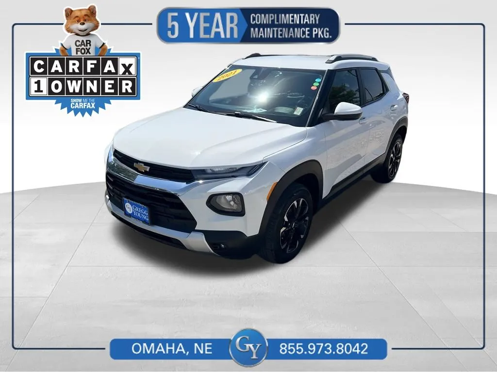 White 2021 Chevrolet TrailBlazer LT for sale in Omaha, NE
