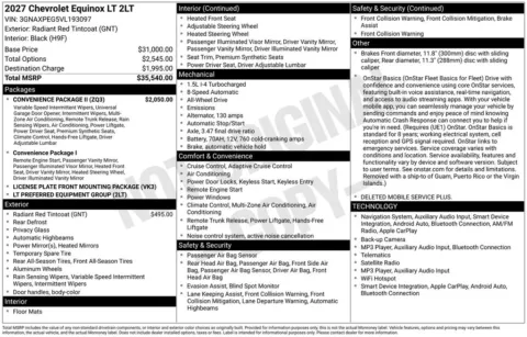 Photos of 2027 Chevrolet Equinox LT for sale in Omaha, NE at Gregg Young Chevrolet of Omaha