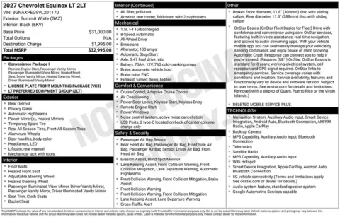 Photos of 2027 Chevrolet Equinox LT for sale in Omaha, NE at Gregg Young Chevrolet of Omaha