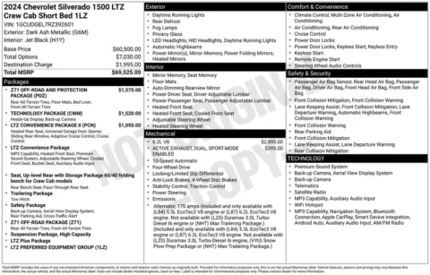 Photos of 2024 Chevrolet Silverado 1500 LTZ for sale in Omaha, NE at Gregg Young Chevrolet of Omaha