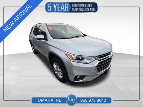 Silver 2021 Chevrolet Traverse LT for sale in Omaha, NE