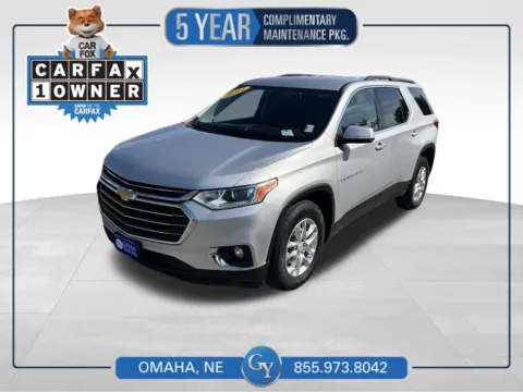 Silver 2021 Chevrolet Traverse LT for sale in Omaha, NE
