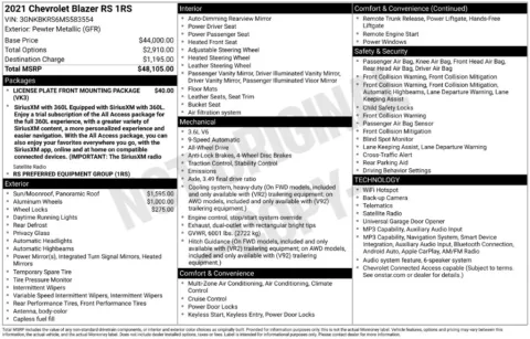 Photos of 2021 Chevrolet Blazer RS for sale in Omaha, NE at Gregg Young Chevrolet of Omaha
