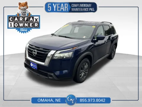 Blue 2024 Nissan Pathfinder SV for sale in Omaha, NE