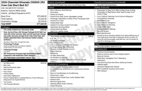 Photos of 2026 Chevrolet Silverado 2500 HD ZR2 for sale in Omaha, NE at Gregg Young Chevrolet of Omaha