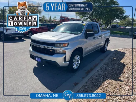 Silver 2020 Chevrolet Silverado 1500 Custom for sale in Omaha, NE