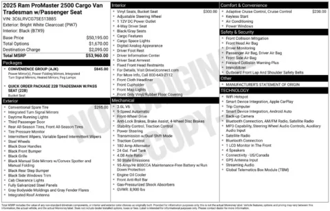 Photos of 2025 Ram ProMaster 2500 High Roof for sale in Omaha, NE at Gregg Young Chevrolet of Omaha