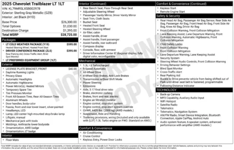 Photos of 2025 Chevrolet TrailBlazer LT for sale in Omaha, NE at Gregg Young Chevrolet of Omaha
