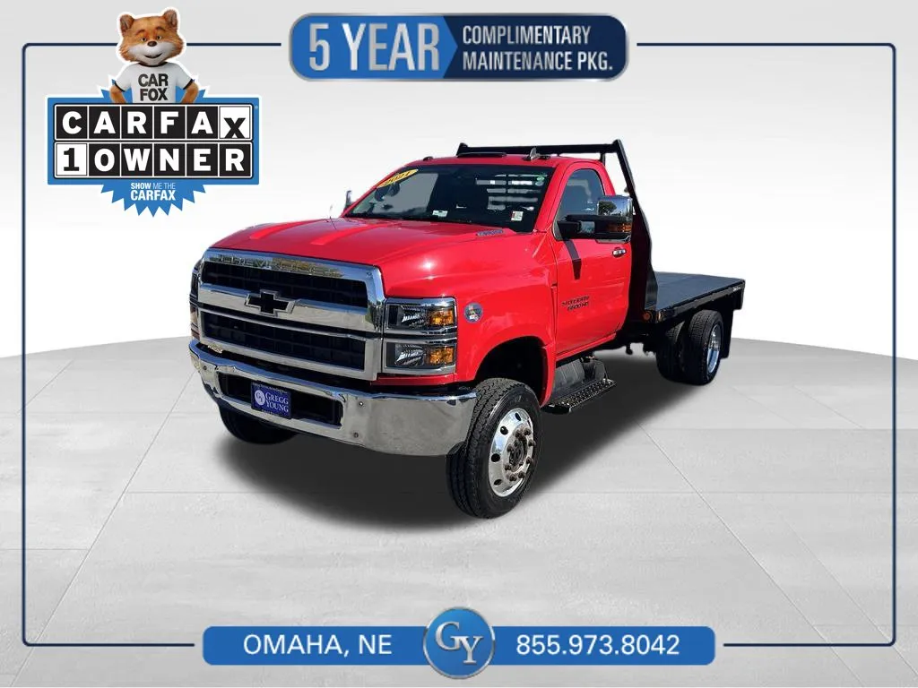 Red 2021 Chevrolet Silverado 6500 HD 1LT for sale in Omaha, NE