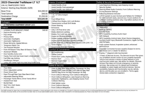 Photos of 2023 Chevrolet TrailBlazer LT for sale in Omaha, NE at Gregg Young Chevrolet of Omaha