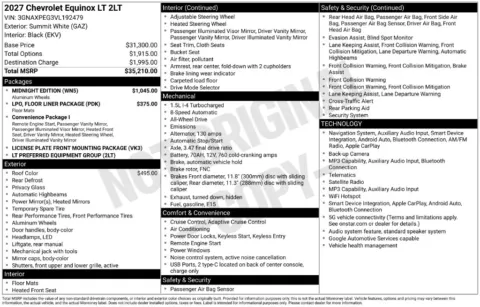 Another view of 2027 Chevrolet Equinox LT for sale in Omaha, NE at Gregg Young Chevrolet of Omaha