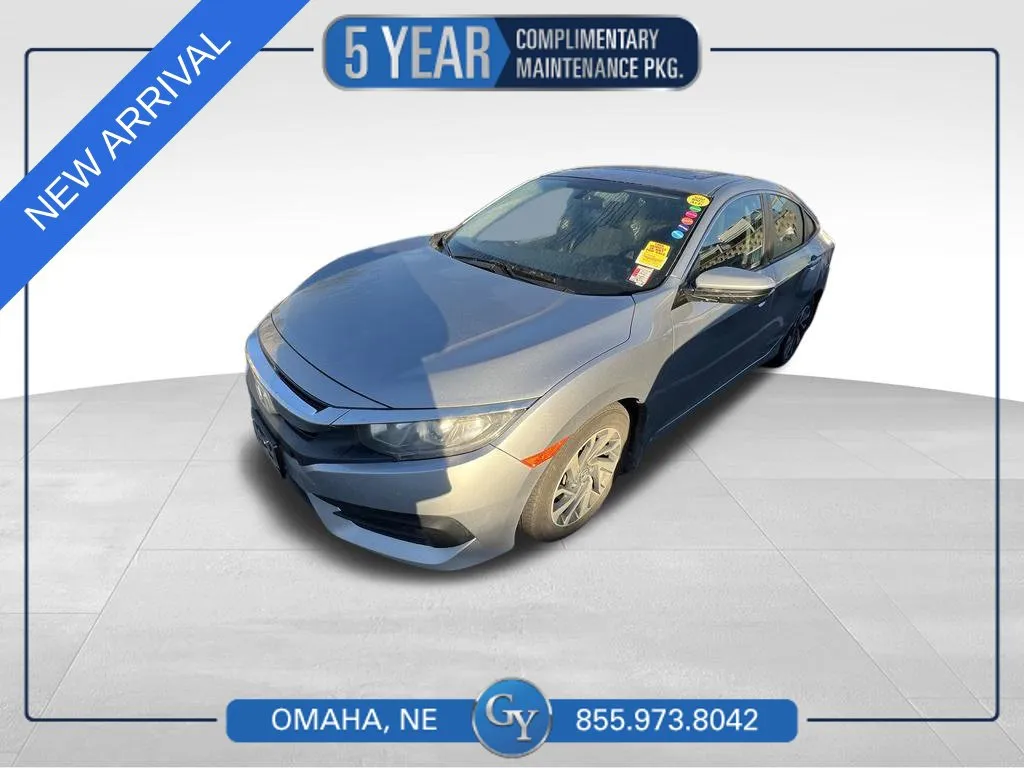 Silver 2017 Honda Civic EX for sale in Omaha, NE